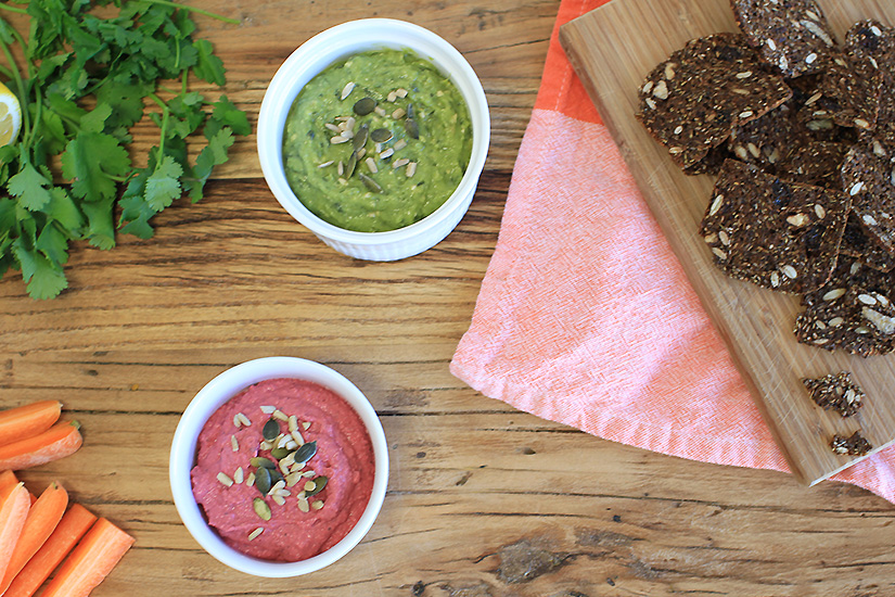 Nut & Seed Crackers With Dips (Recipe) FOOD MATTERS®