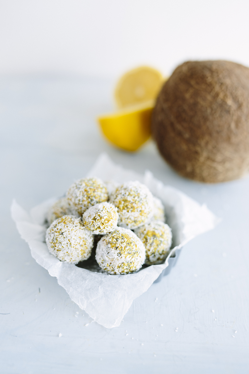 Lemon Turmeric Energy Balls FOOD MATTERS®
