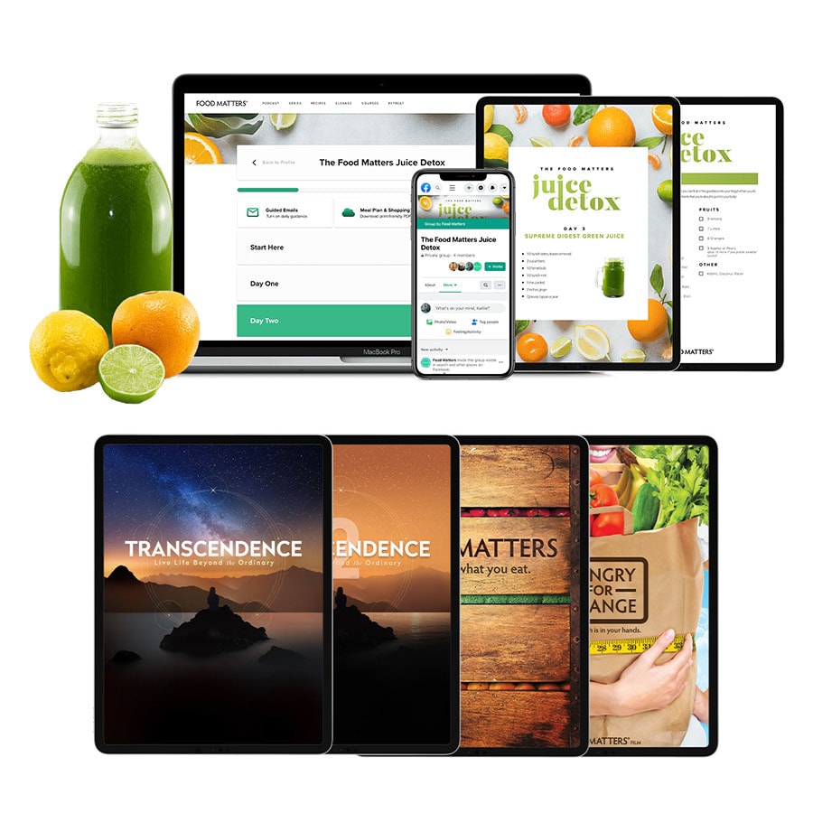 Free Juice Detox Program & Bonus Films, eBook Library, and Lifetime Access to Private Facebook Group