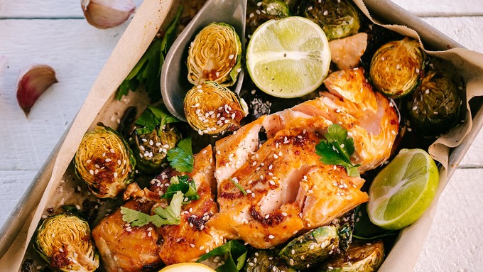 One Tray Salmon Bake