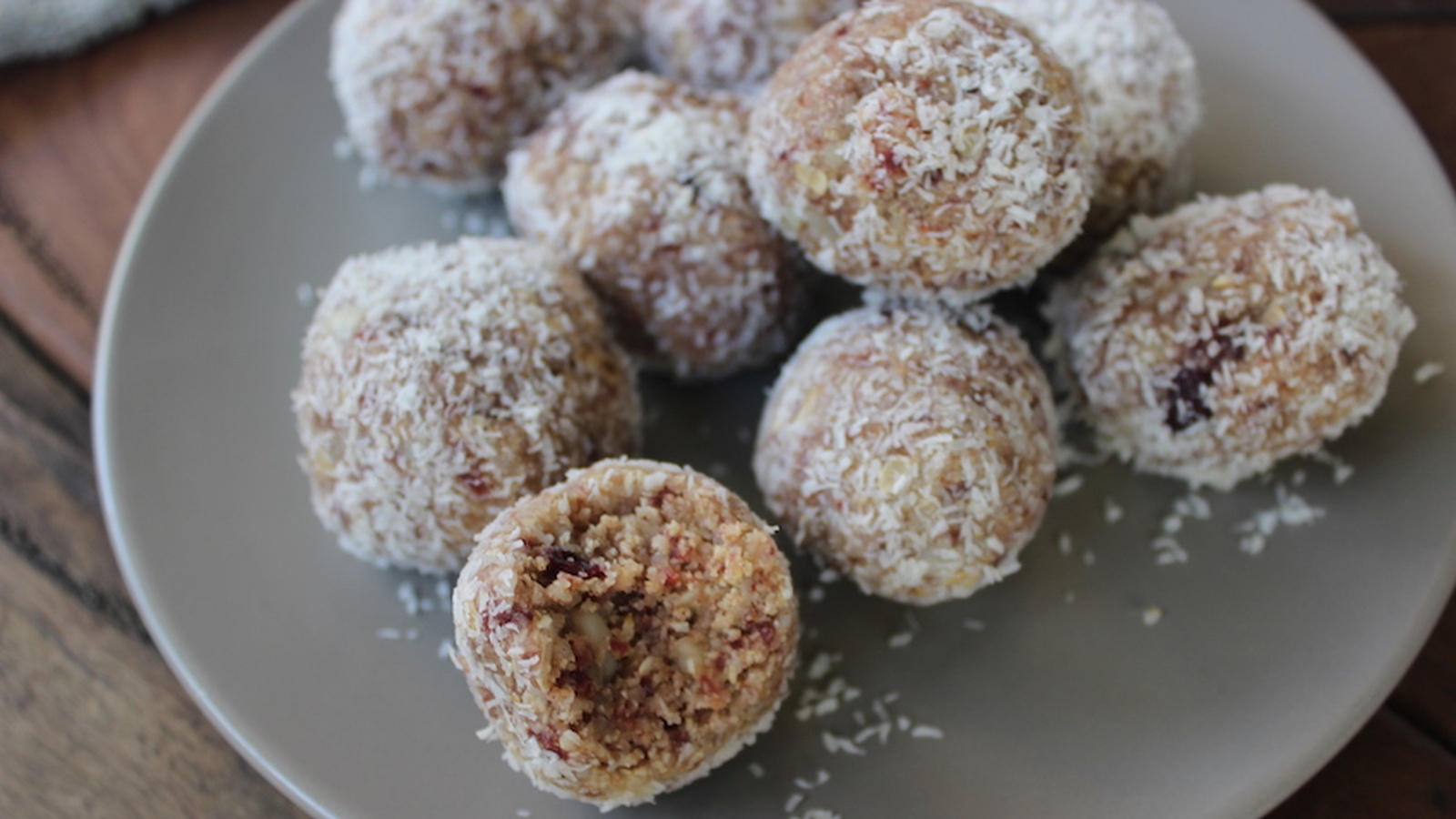 Cranberry and Macadamia Bliss Balls