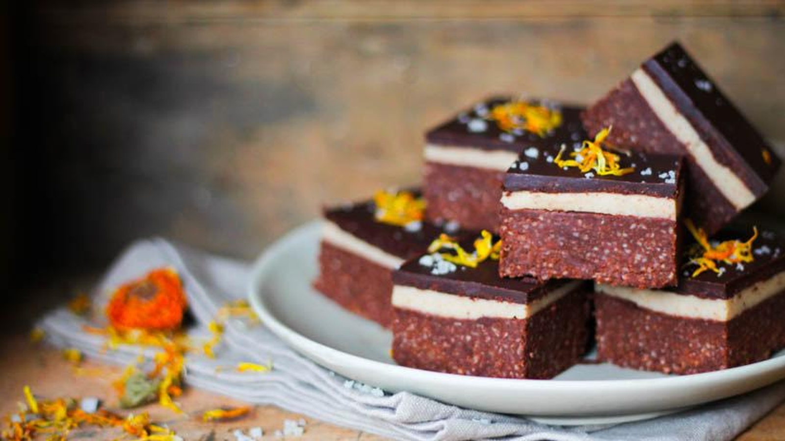 Triple Layer Chamomile Brownies