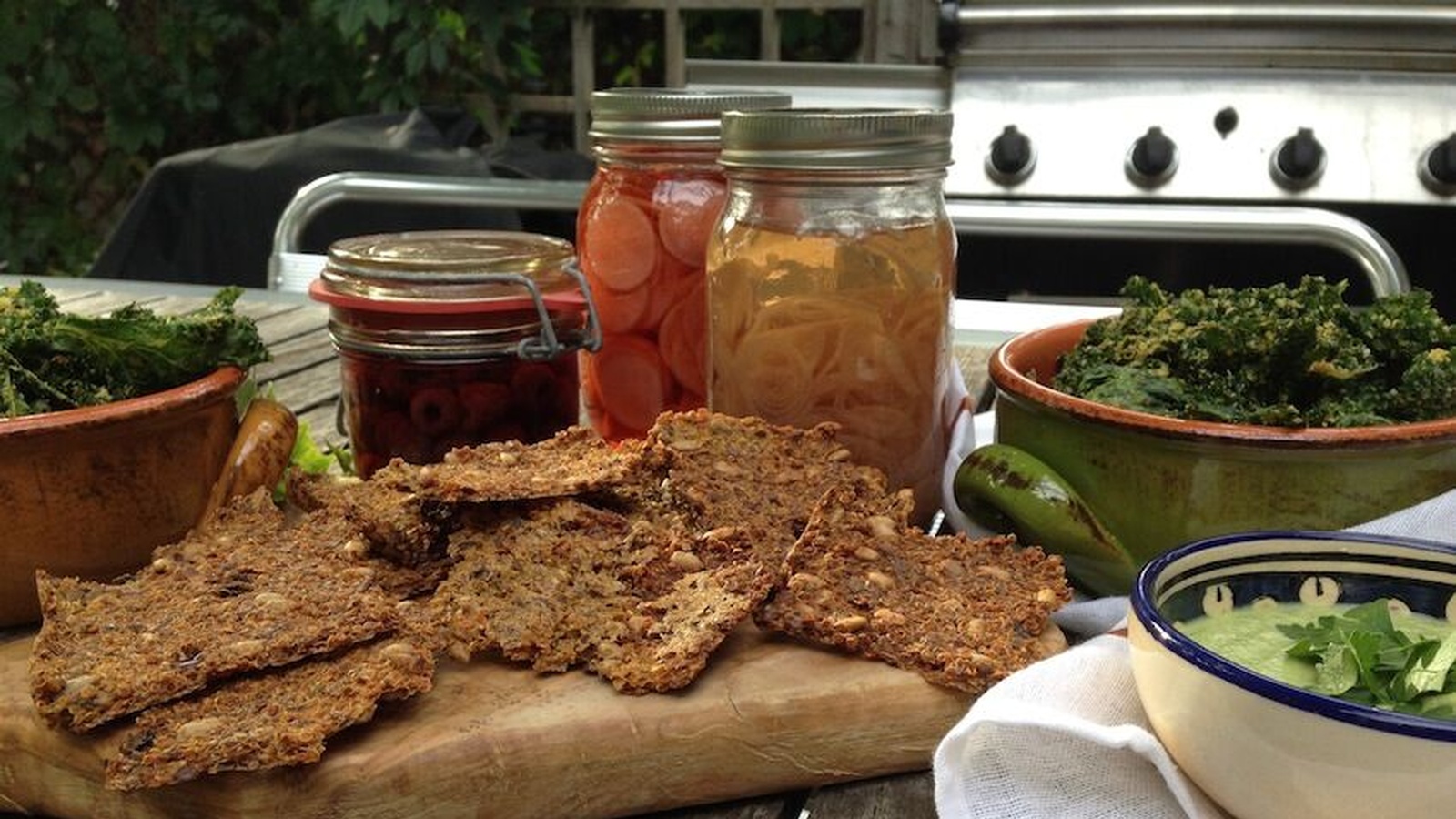 Gluten-Free Quinoa and Seed Crackers