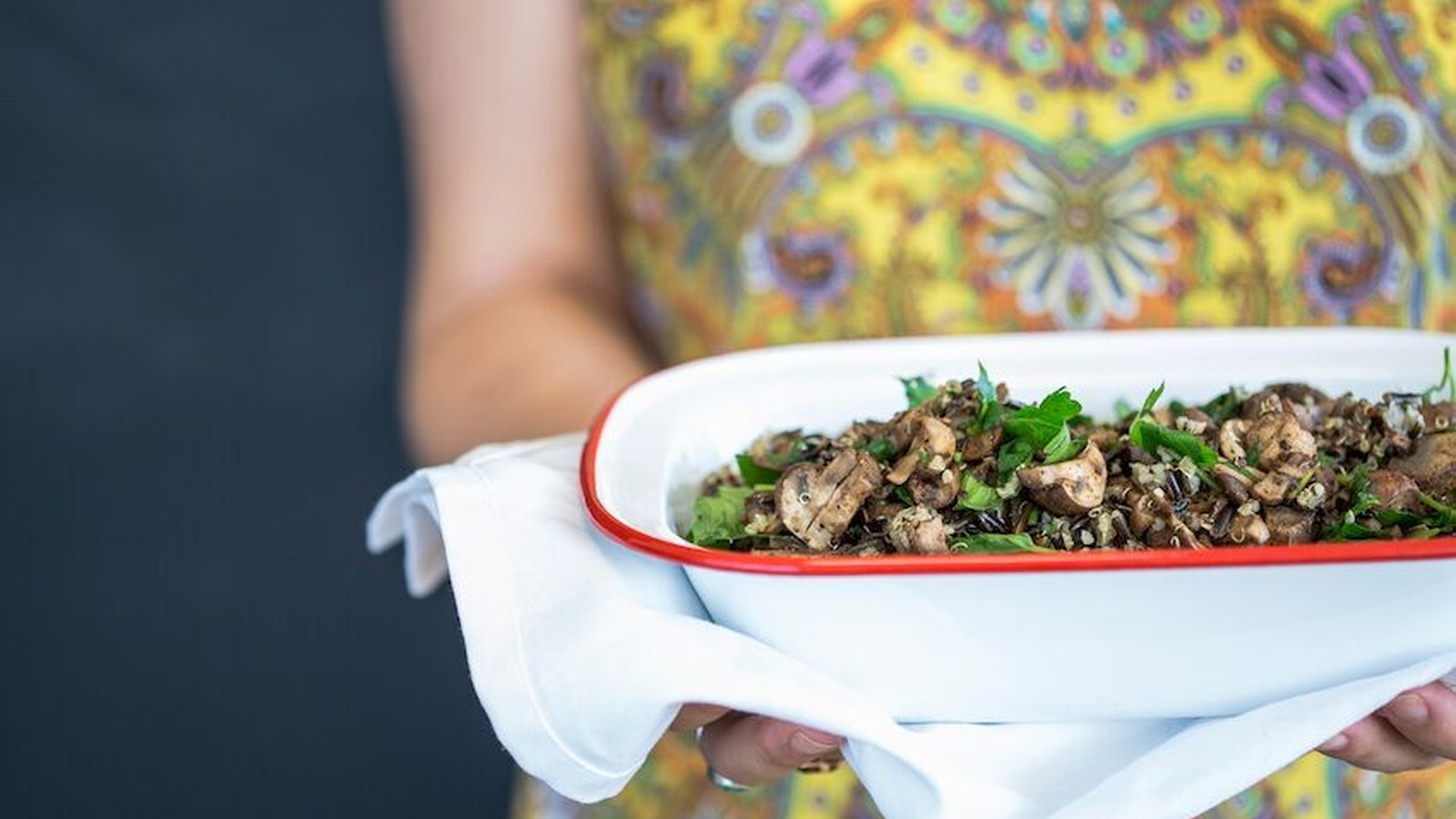 Wild Rice Quinoa & Mixed Mushroom Salad