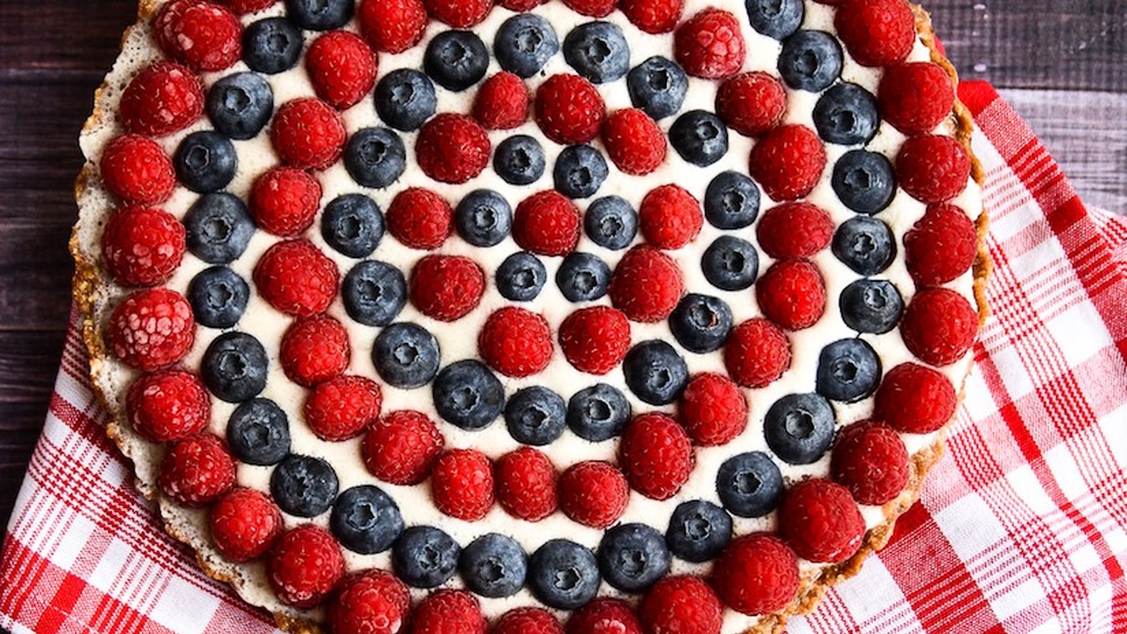 4th of July Raw Berry Tart!