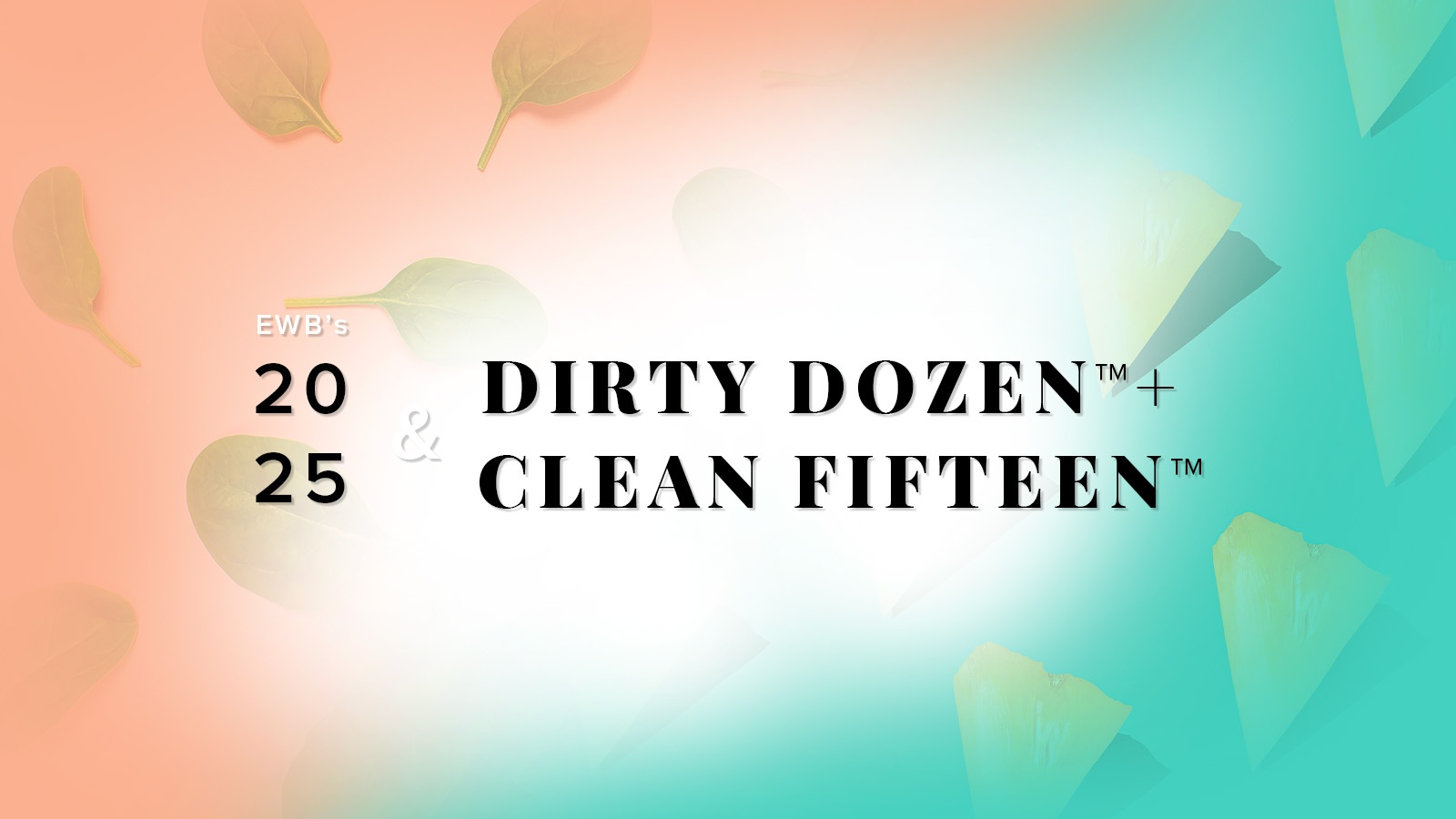New Report: 2025 Dirty Dozen & Clean 15