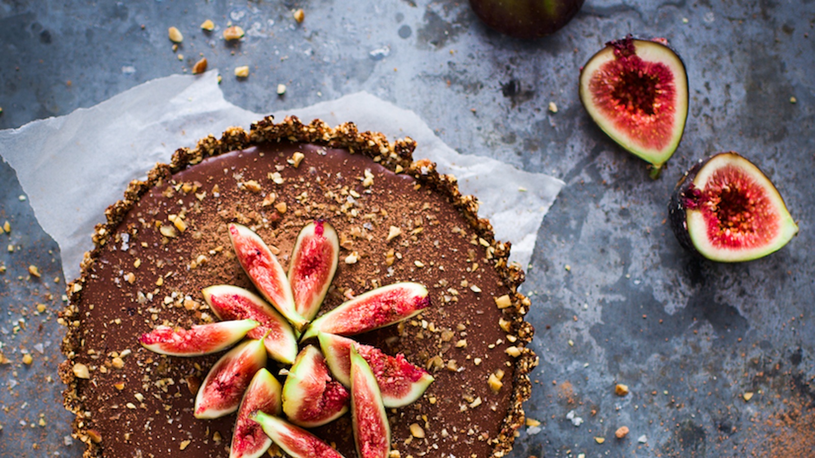 Salted Caramel, Chocolate and Fig Tart (Recipe)