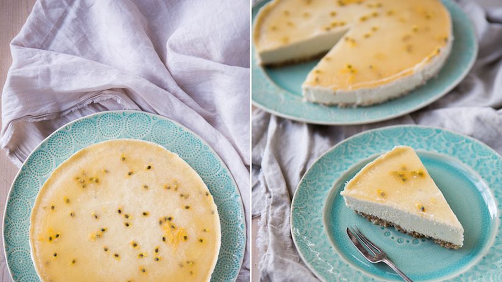 Drool Worthy Vegan Passionfruit 'Cheesecake'