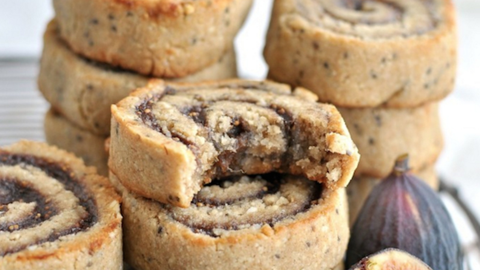 Cashew Flour Fig Pinwheel Cookies