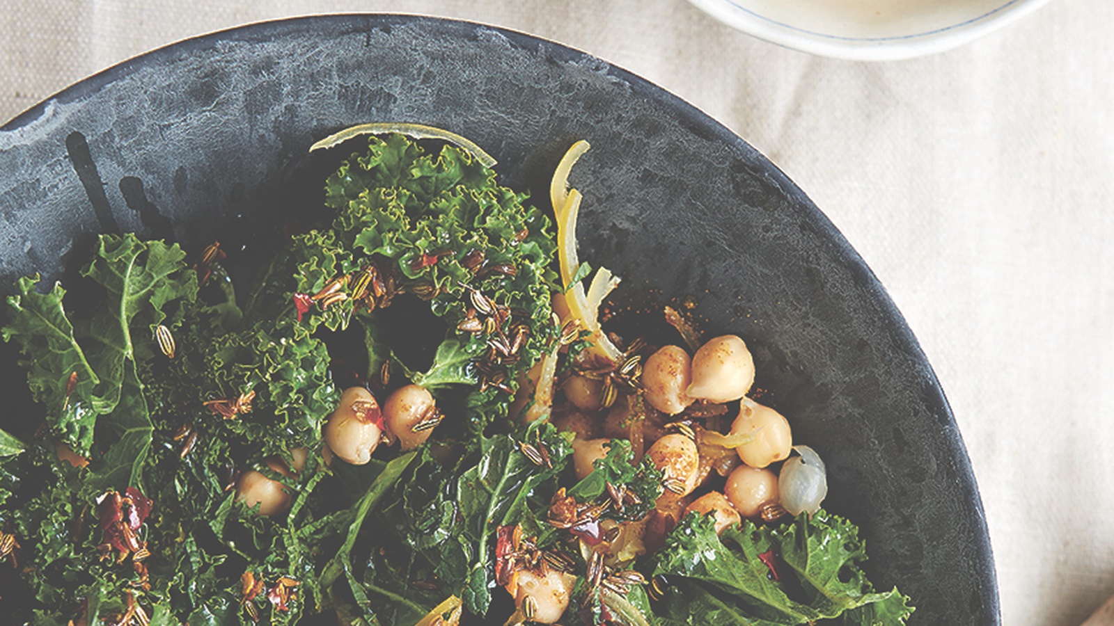 Kale, Chickpea, Mint And Preserved Lemon Salad