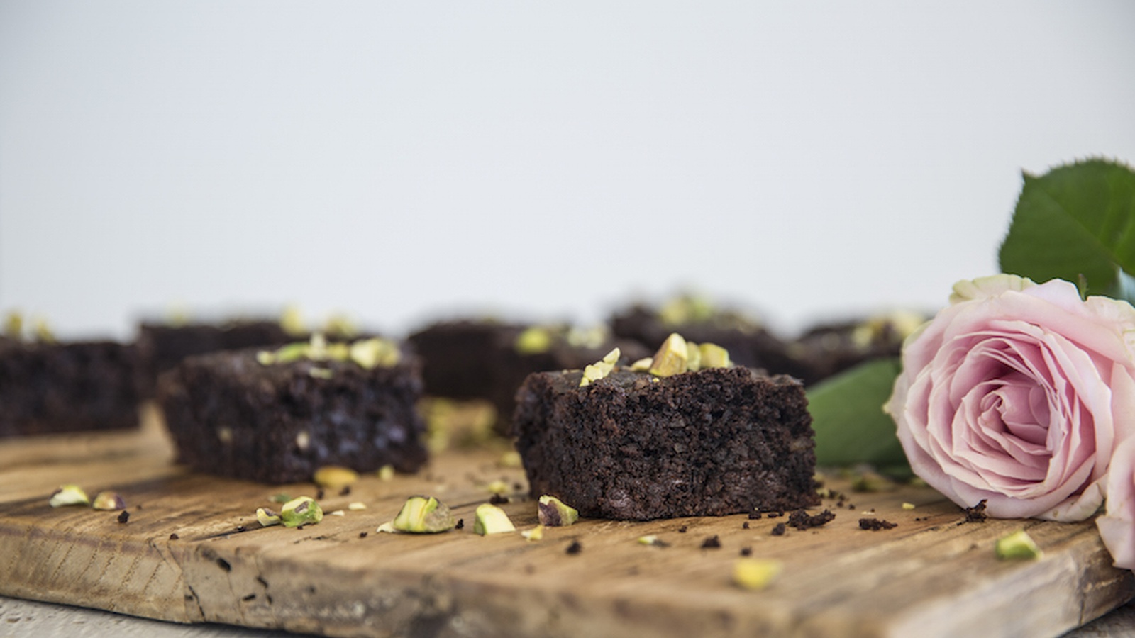 Gluten-Free Pistachio Rosewater Brownies