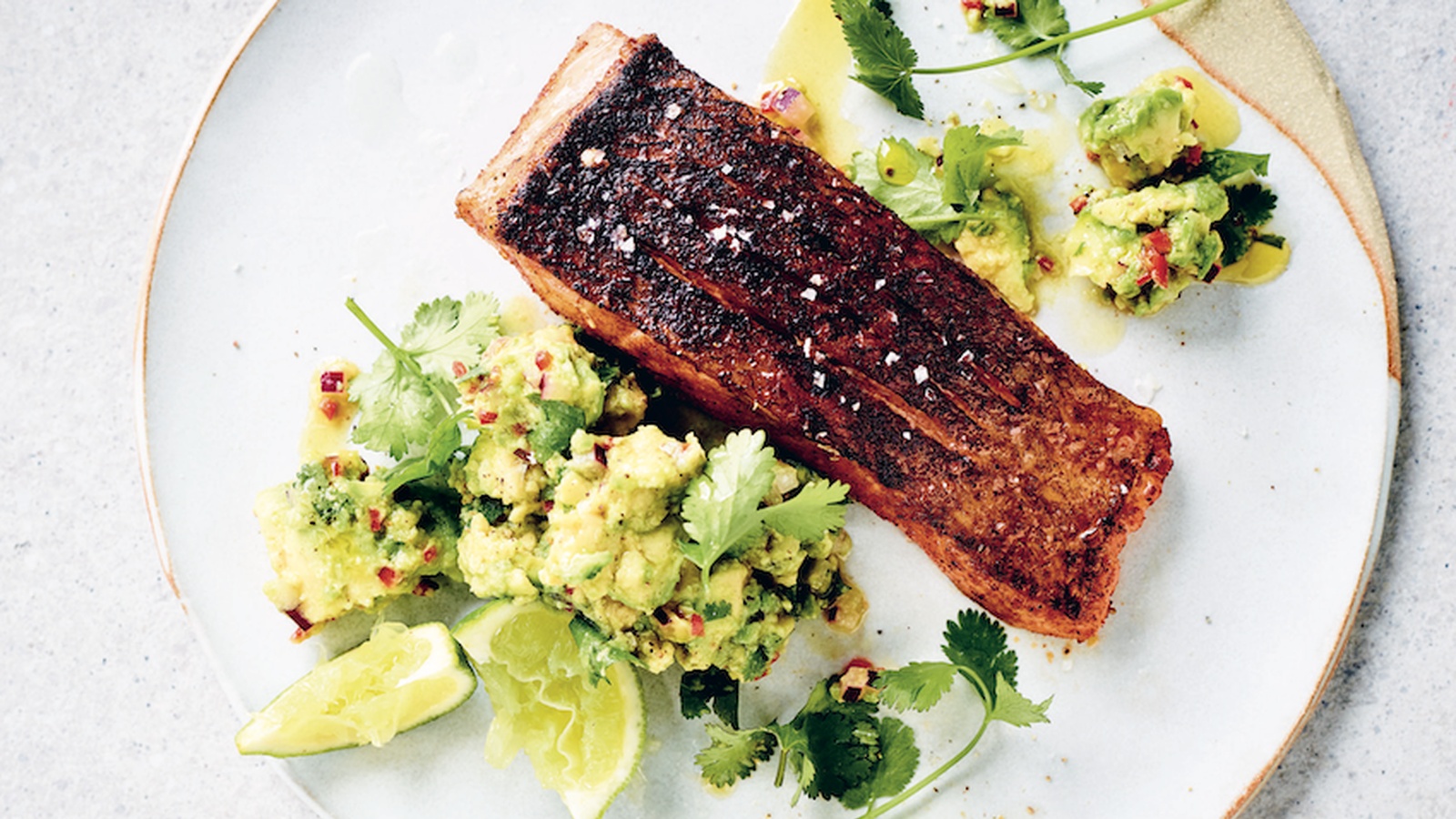 Mexican-Spiced Ocean Trout with Avocado Salsa 