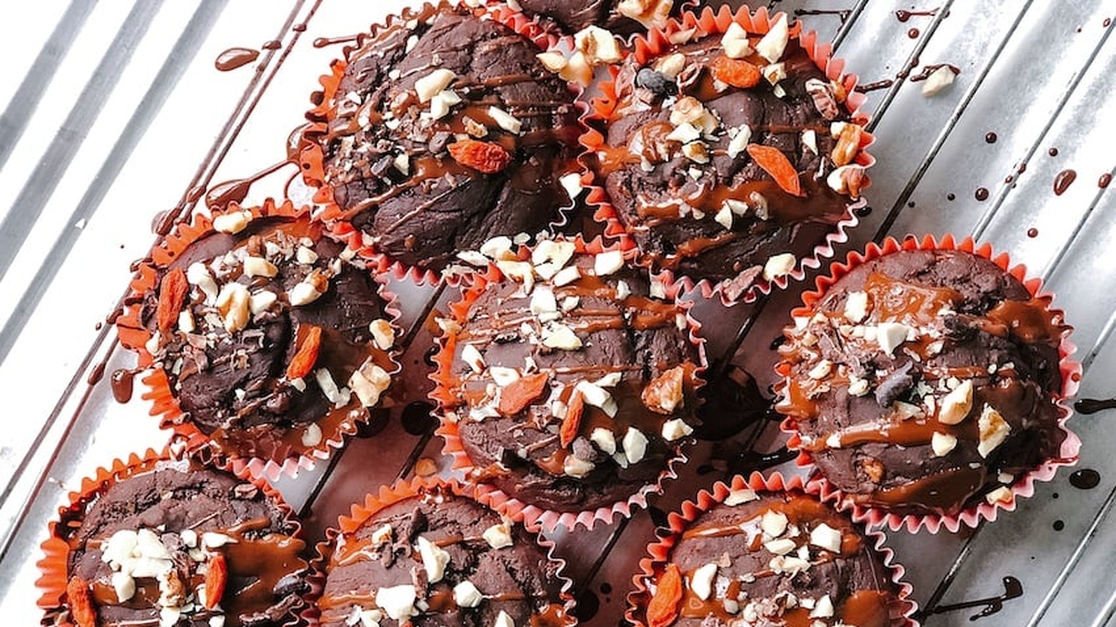 Double Choc Protein Muffins