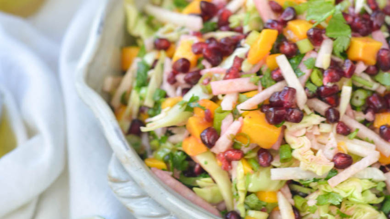 Crisp Kohlrabi and Pomegranate Salad