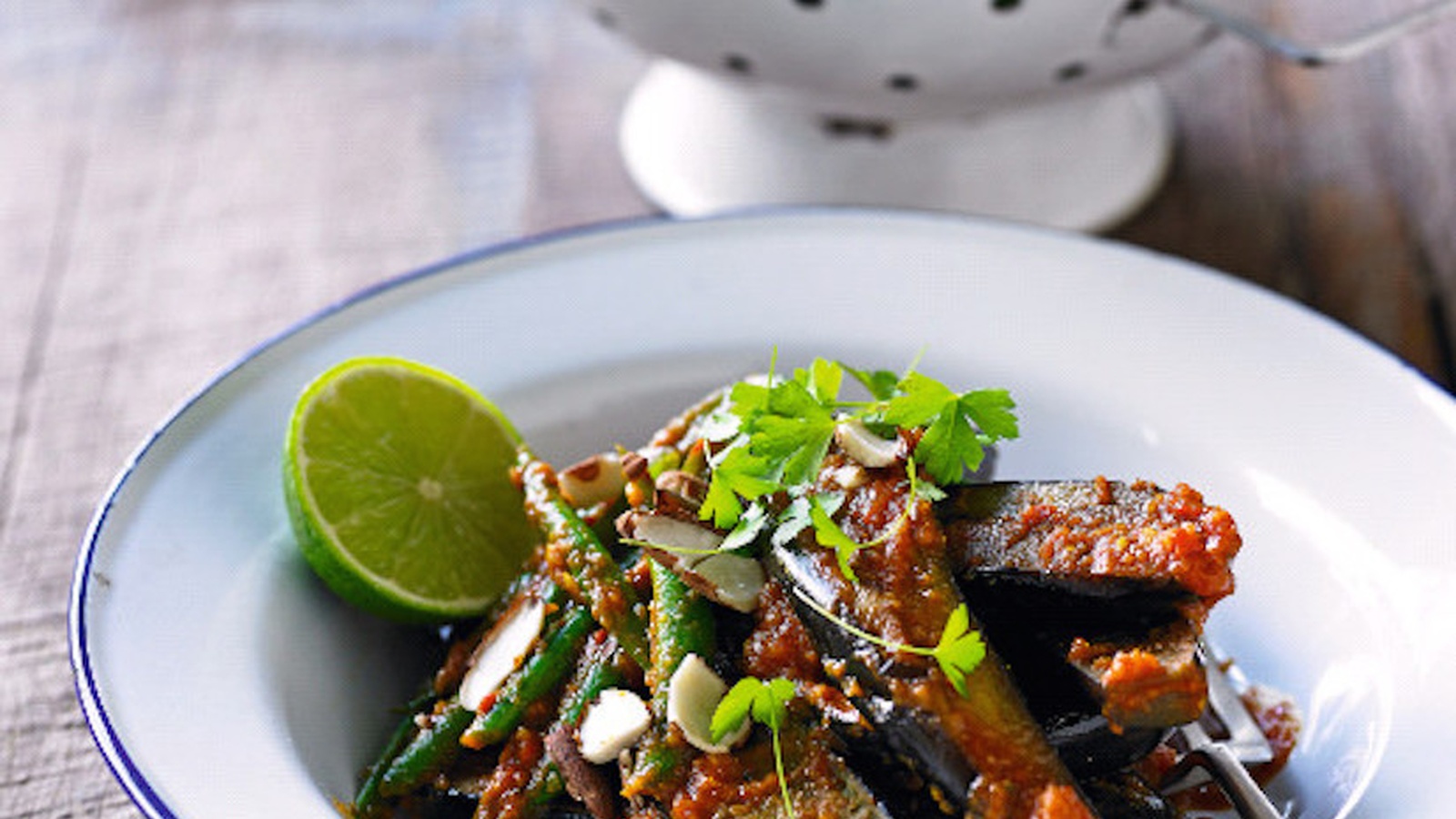 Eggplant And Green Bean Curry Recipe