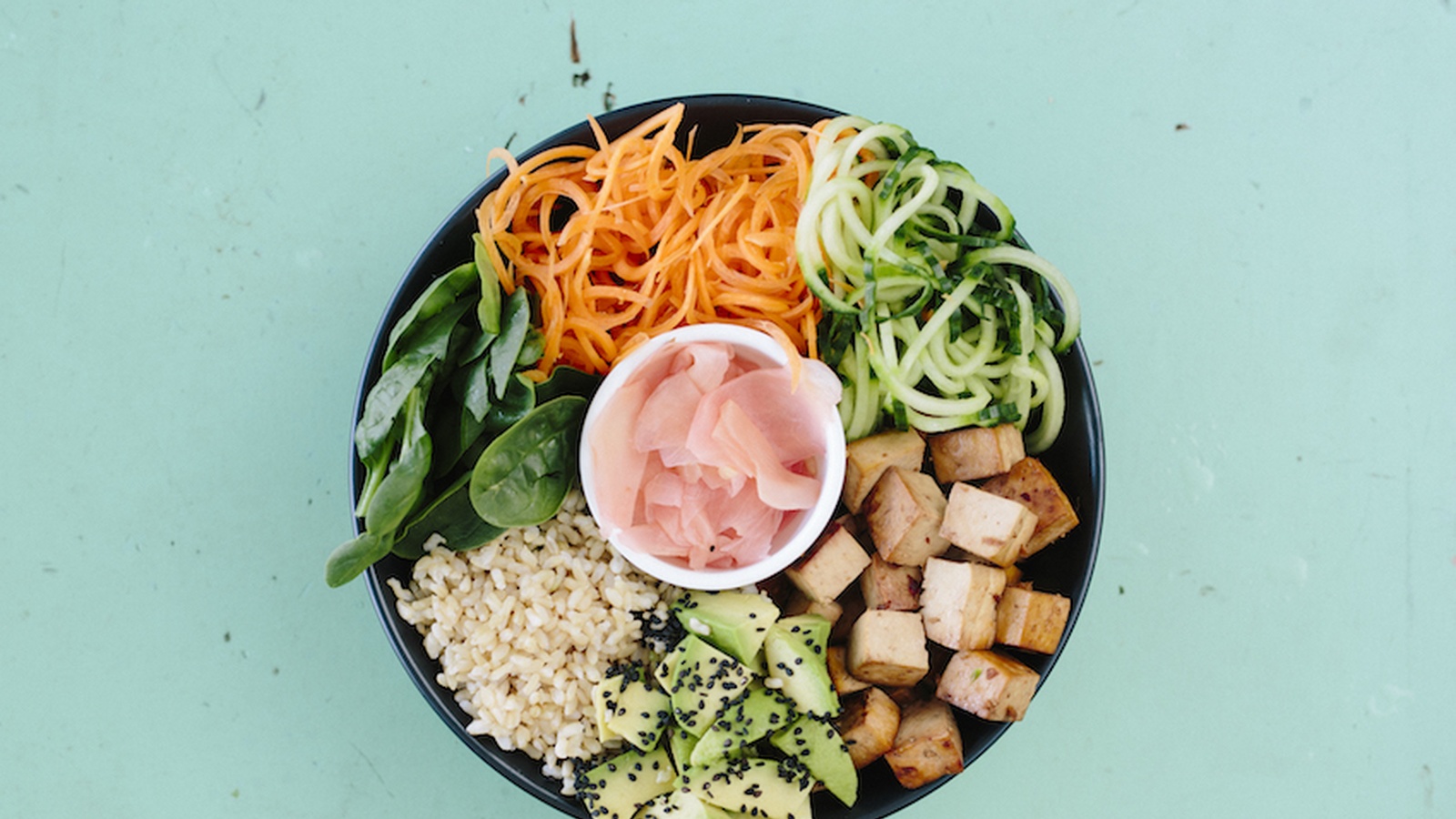 Deconstructed Sushi Bowl With Marinated Tamari Tofu