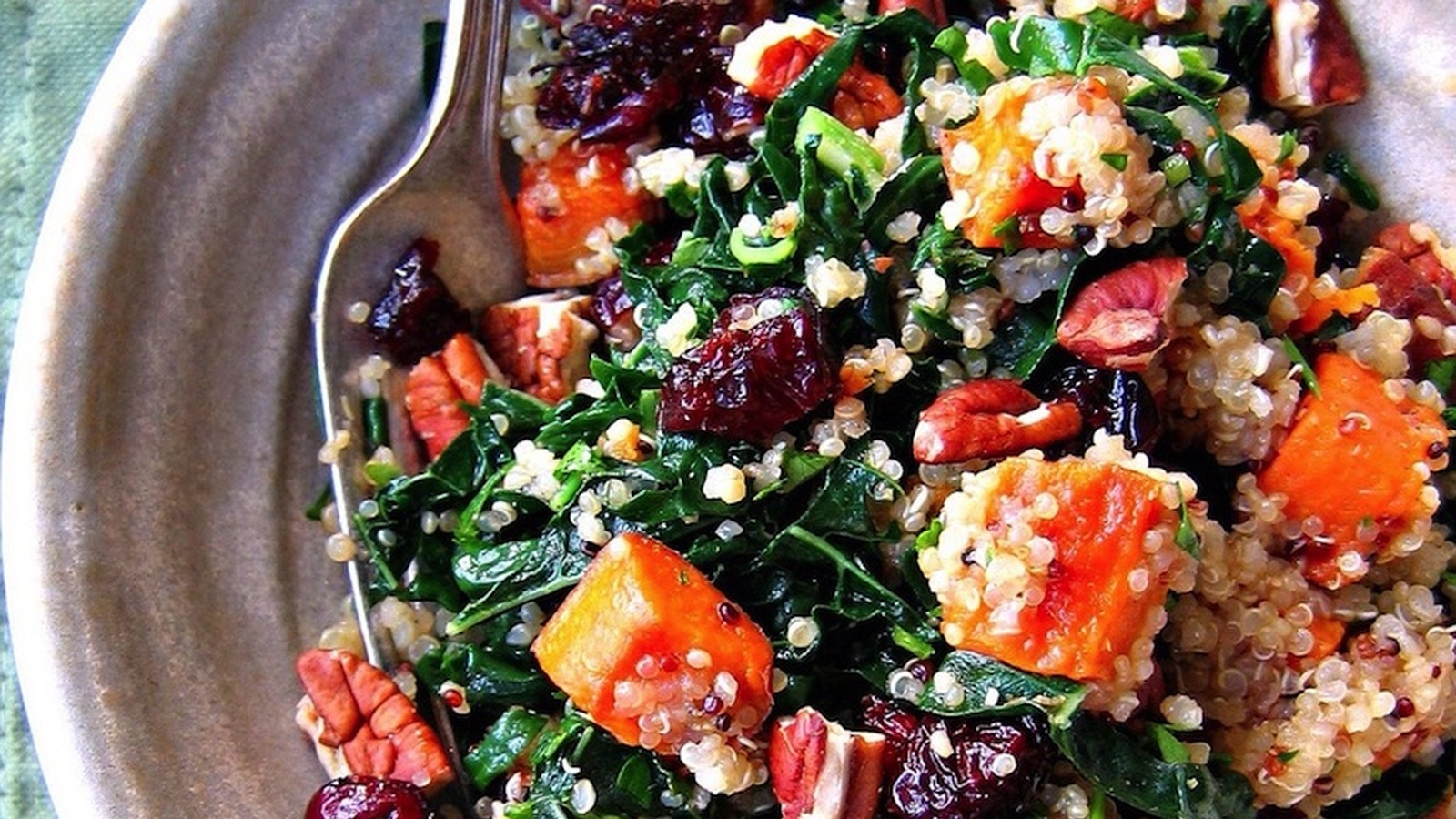 Roasted Beet, Sweet Potato & Kale Salad