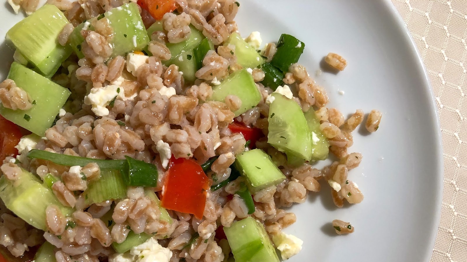 Greek Farro Salad Recipe