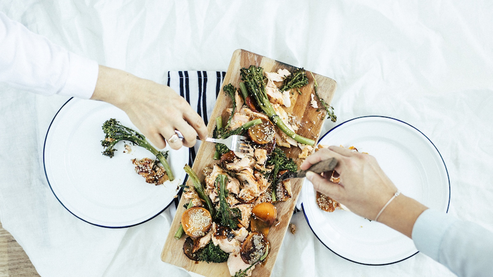 Asian Salmon & Baked Sweet Potato