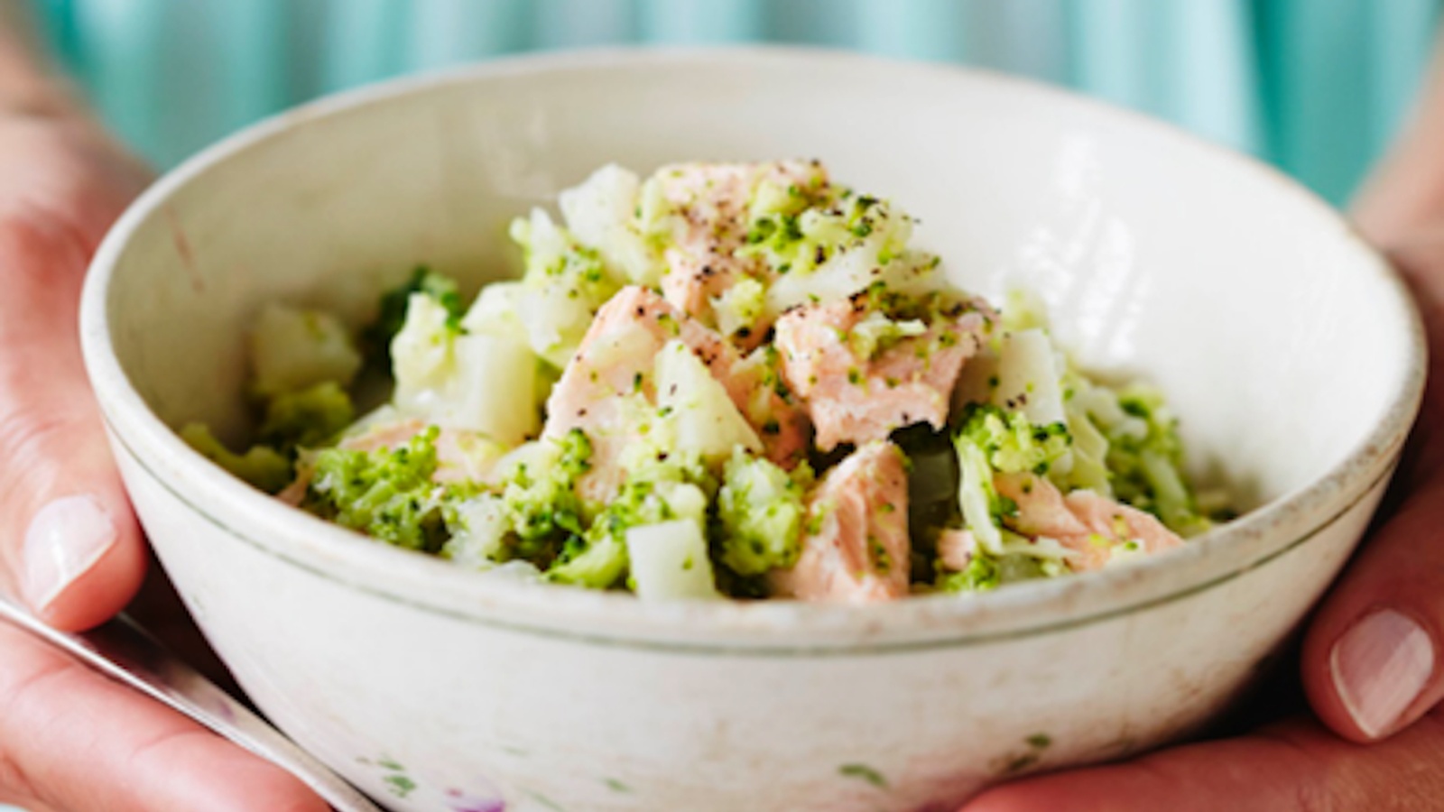 Salmon and Broccoli Bowl