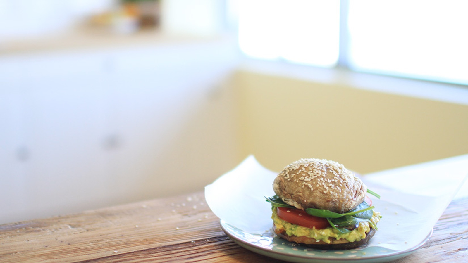 Bunless Portobello Burger (Recipe)