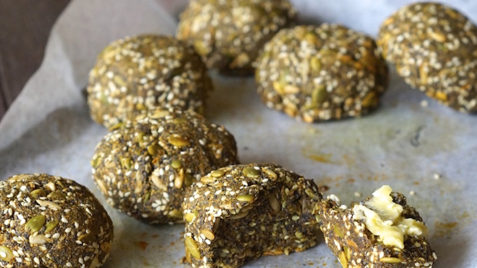 Merrymaker Super Seedy Paleo Bread Rolls