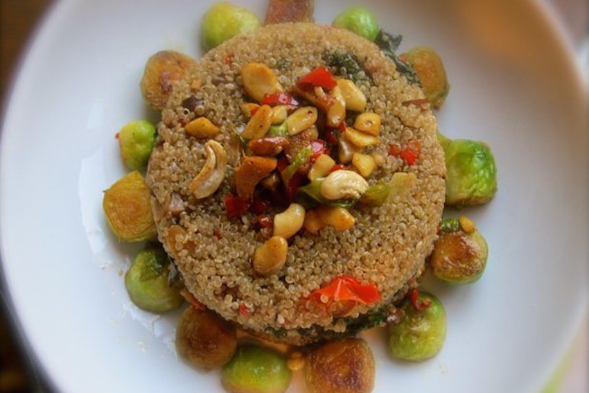 Flower Sprouts With Tofu, Ginger And Chili Quinoa | FOOD MATTERS®