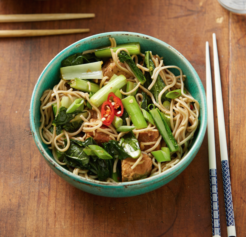 Choy Sum, Soba And Tempeh Salad (Recipe) | FOOD MATTERS®