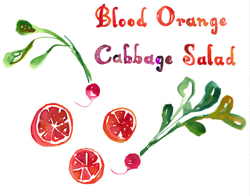 Blood Orange Cabbage Salad (Recipe)