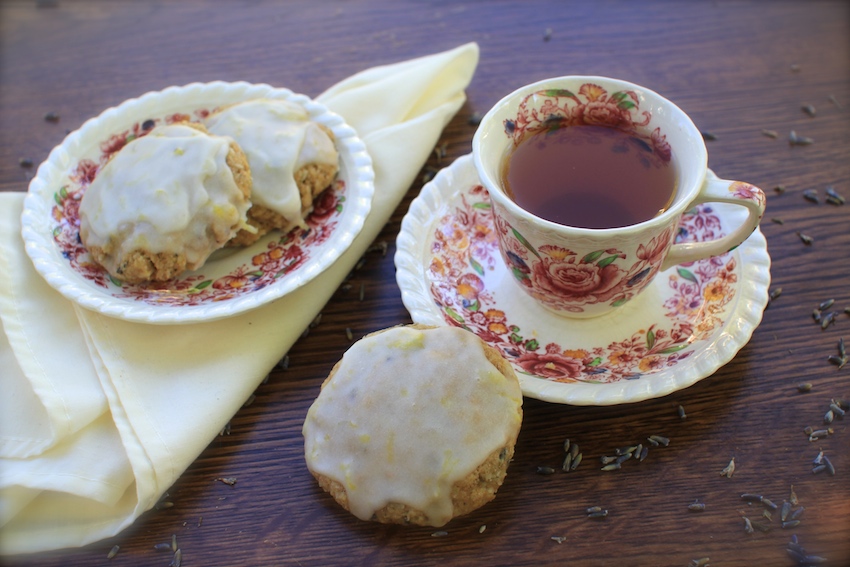 Coconut Lavender Cookies with Lemon Drizzle | FOOD MATTERS®