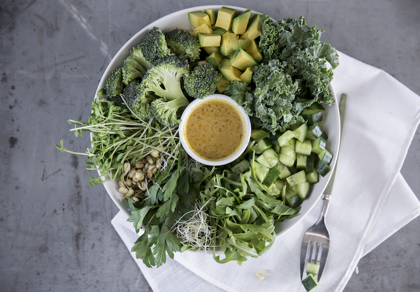 Green Gratitude Bowl With Turmeric & Tahini Dressing FOOD MATTERS®