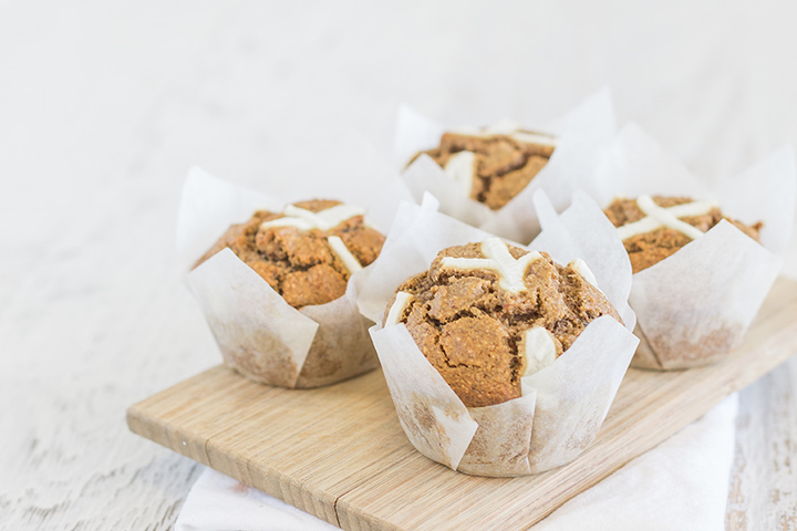 Healthy Hot Cross Muffins (Easter Recipe) | FOOD MATTERS®