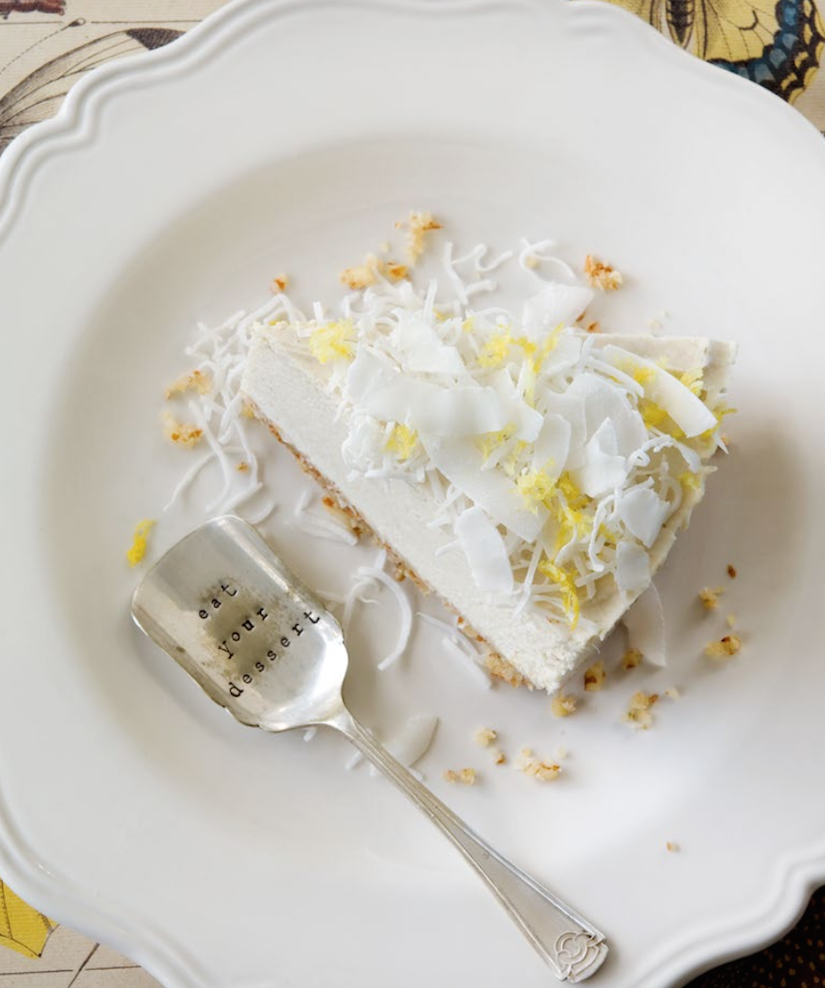 Lemon & Coconut Cheesecake (Recipe) | FOOD MATTERS®