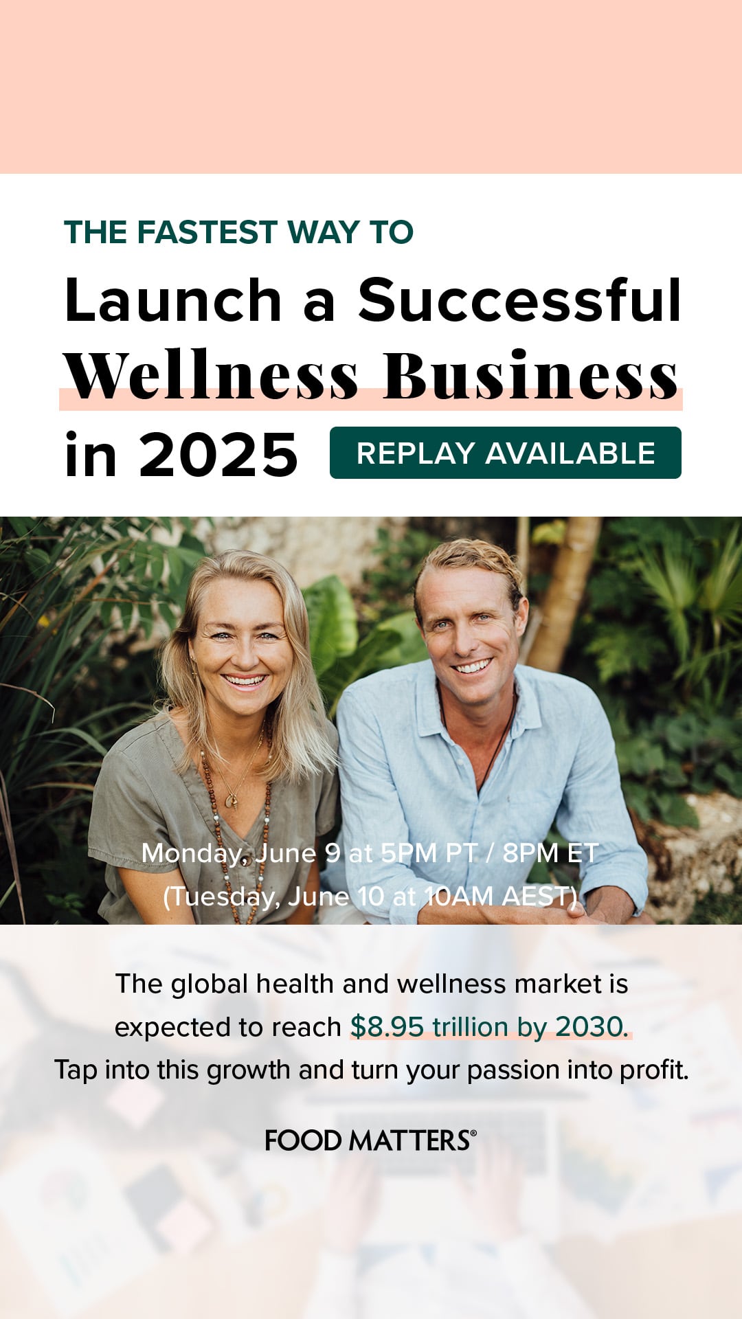 Live webinar with James & Laurentine June 9