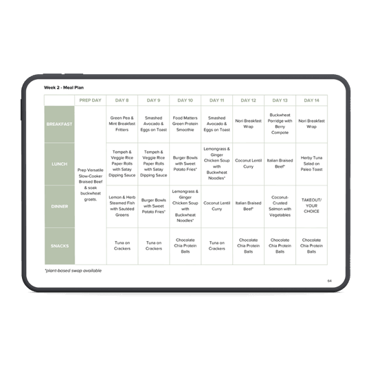 21-Day Done-For-You Meal Plan