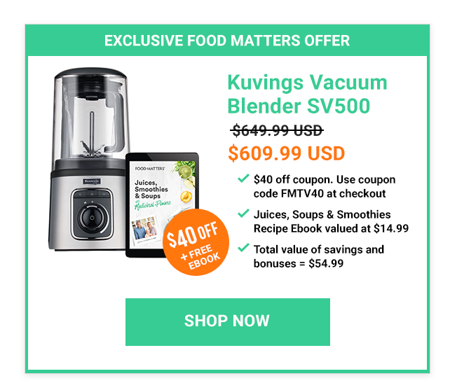 [$40 OFF] Kuvings Vacuum Blender SV500 - $609.99USD + Free Ebook