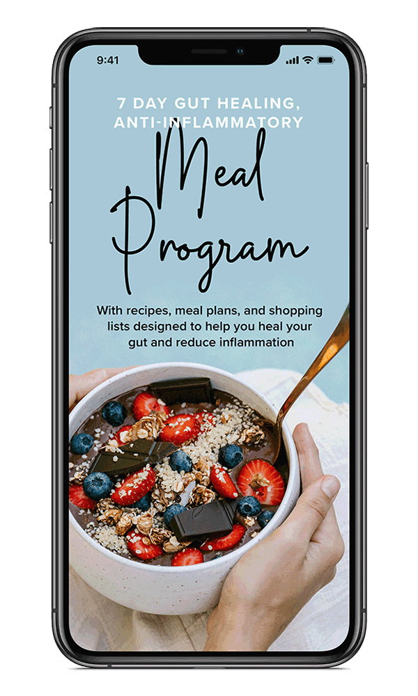 7 Day Gut Healing, Anti-inflammatory Meal Program