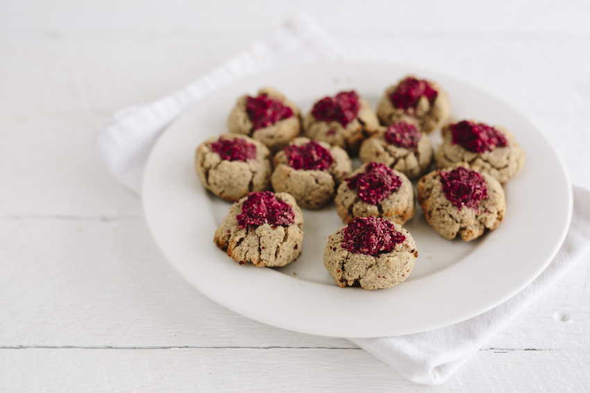 Thumbprint Cookies With Raspberry Chia Seed Jam | FOOD MATTERS®
