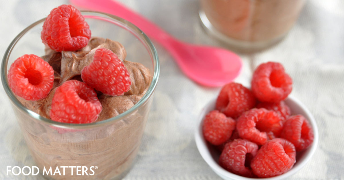 Chocado Mousse With Raspberries (Recipe) FOOD MATTERS®