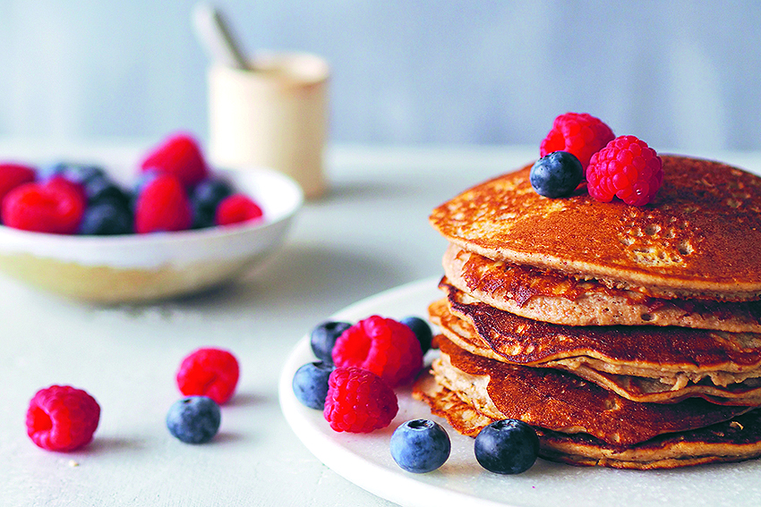 Banana Pancakes With Berries FOOD MATTERS®