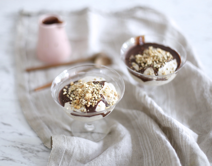 Salted Caramel Nice Cream with Hot Cacao Sauce | FOOD MATTERS®
