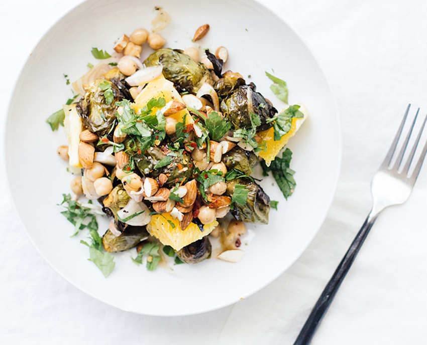 Citrus Chickpea & Brussel Sprout Salad | FOOD MATTERS®