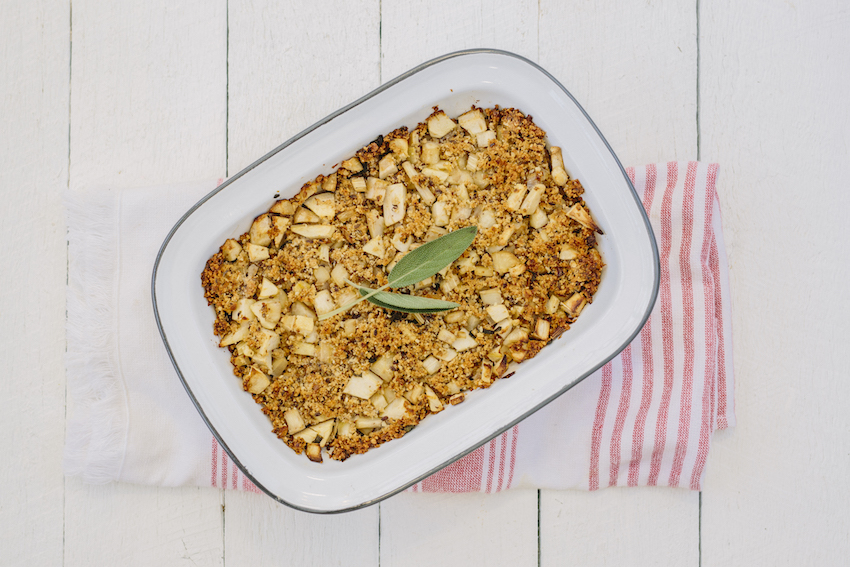 Gluten-Free Parsnip & Apple Stuffing | FOOD MATTERS®