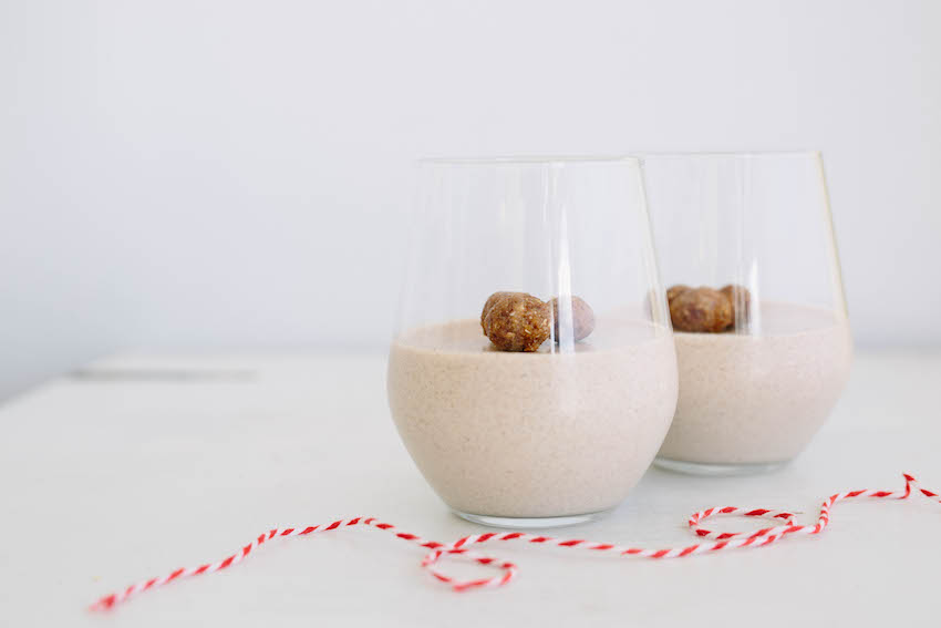 Gingerbread Mousse With Mini Gingerbread Bliss Balls | FOOD MATTERS®
