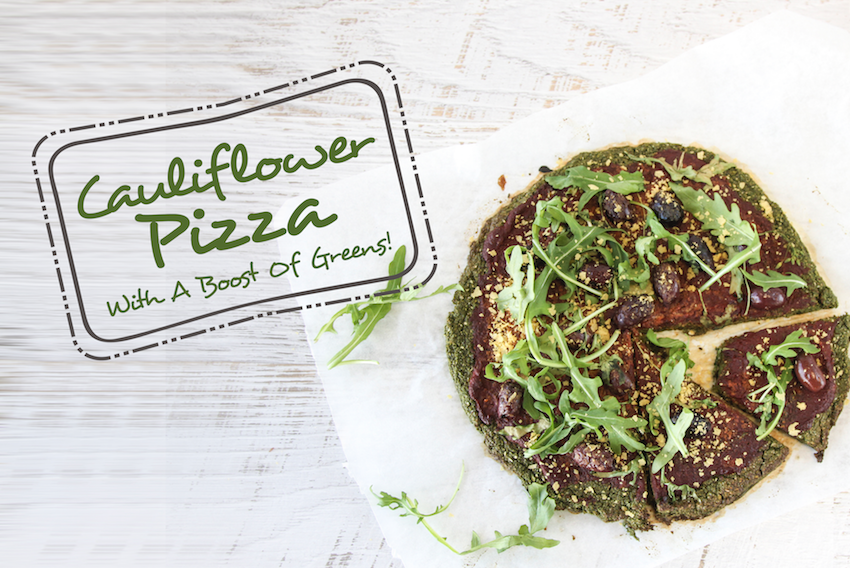 Cauliflower Pizza With A Boost Of Greens! | FOOD MATTERS®