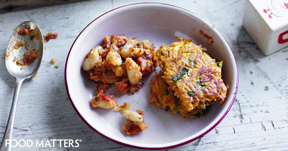Sweet Potato Hash Browns With Baked Beans | FOOD MATTERS®