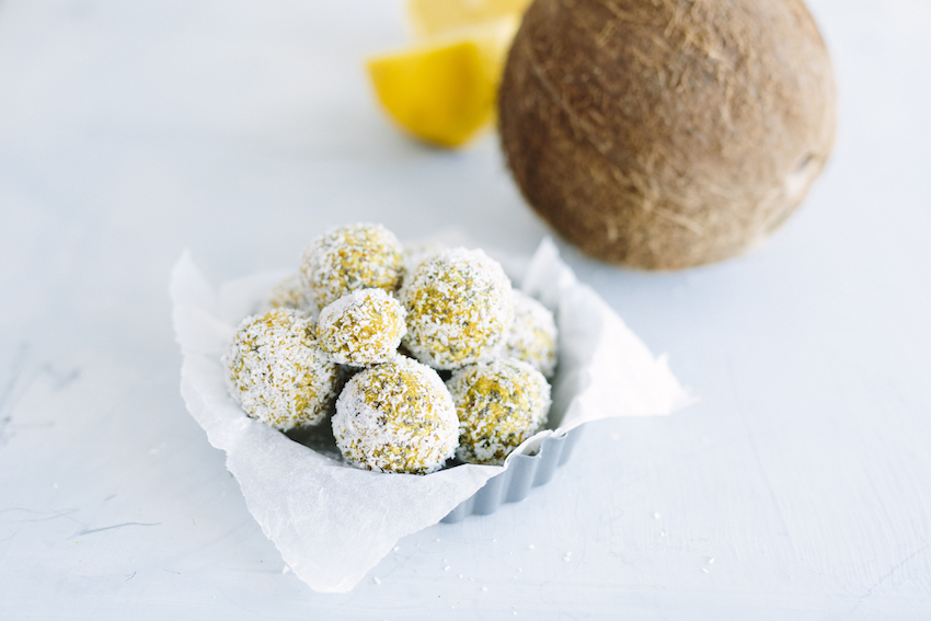 Lemon Turmeric Energy Balls FOOD MATTERS®