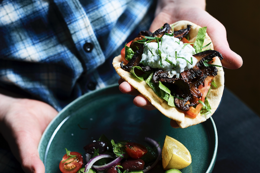 Mushroom Gyros with Tzatziki | FOOD MATTERS®