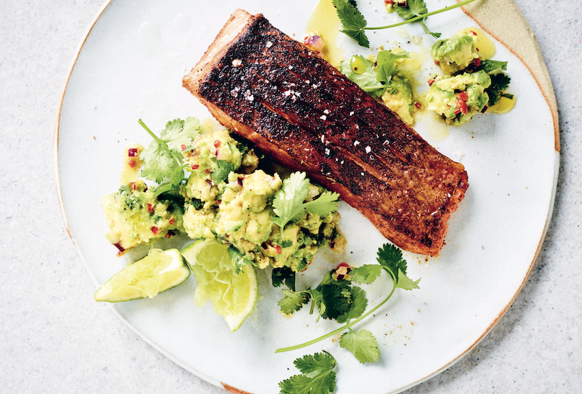 MexicanSpiced Ocean Trout with Avocado Salsa FOOD MATTERS®