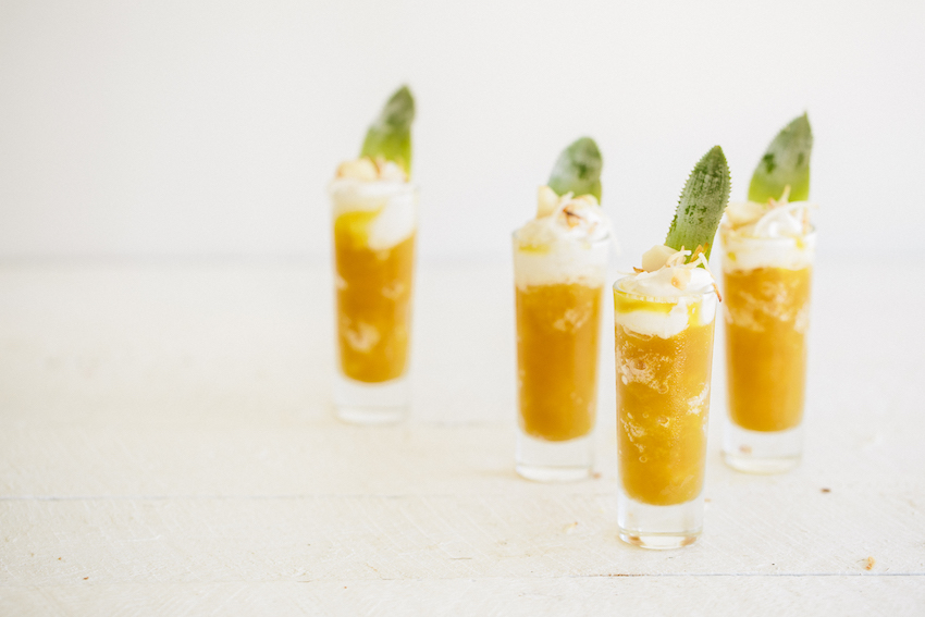 Pineapple Granita with Coconut Yogurt & Toasted Coconut Macadamia | FOOD MATTERS®